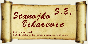 Stanojko Bikarević vizit kartica